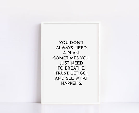 A Plan Print