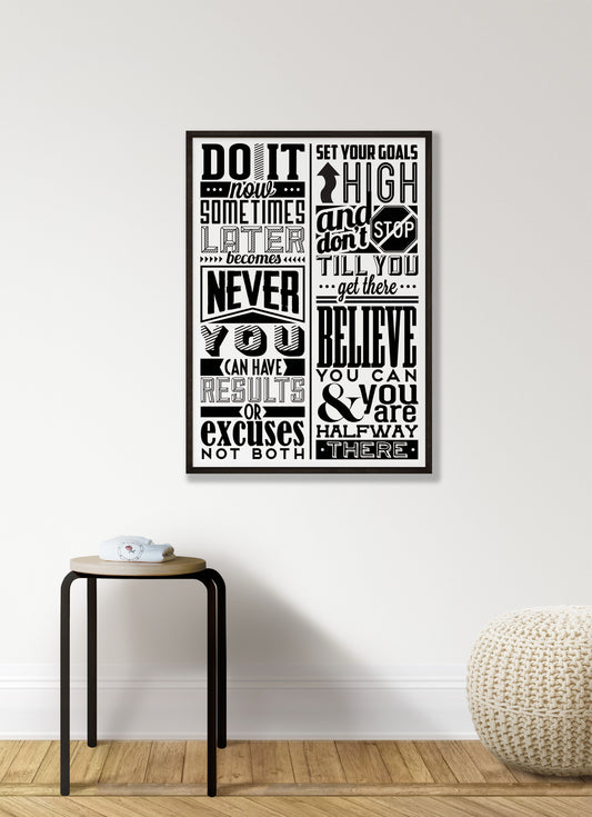 Do It Now Vintage Print