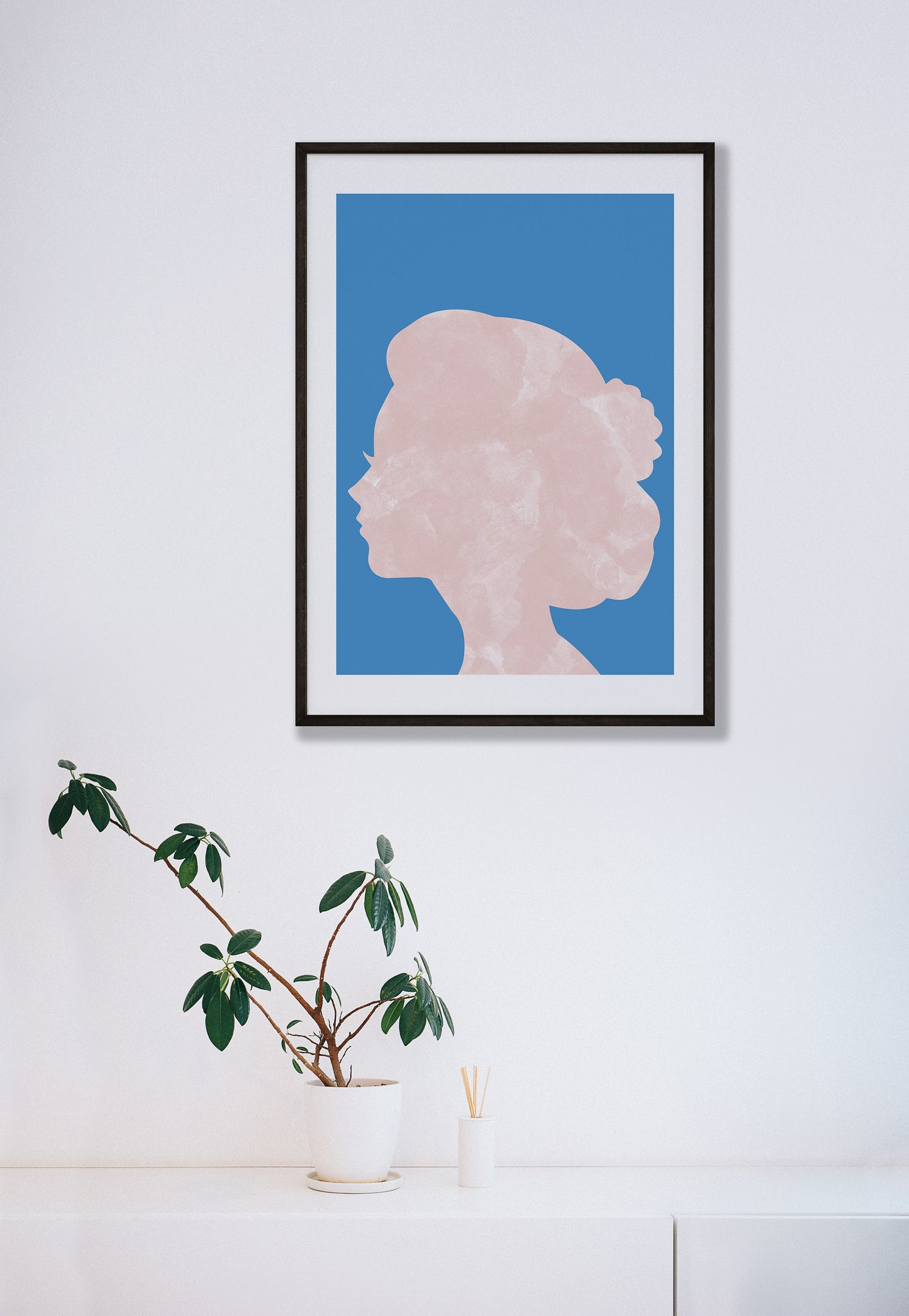 Marble Head Blue Print